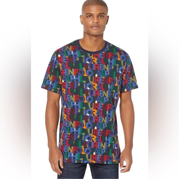 POLO Ralph Lauren Men’s Printed Enzyme Short Sleeve Crew Neck Tee Shirt Size XL - Picture 1 of 12